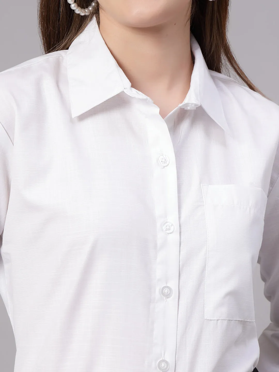 Style Quotient Women White Oversize shirt