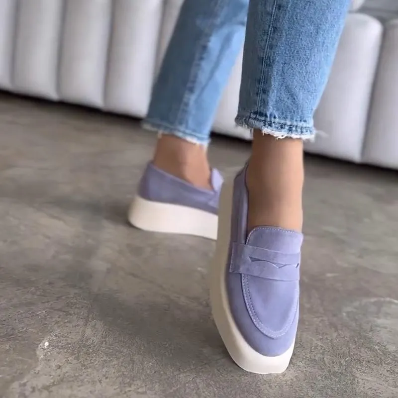 Suede Muffin-soles Women's Loafers
