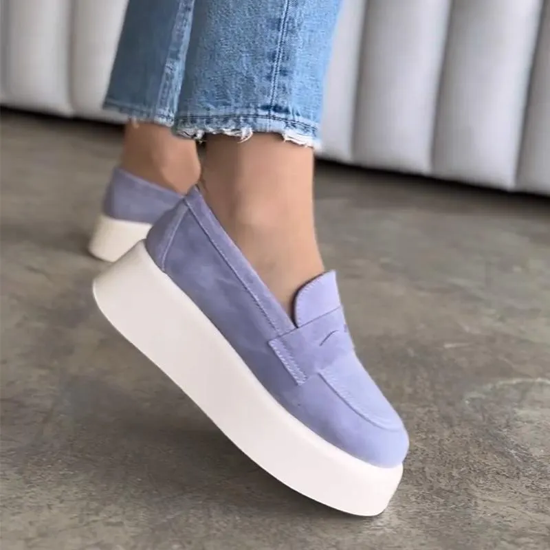Suede Muffin-soles Women's Loafers