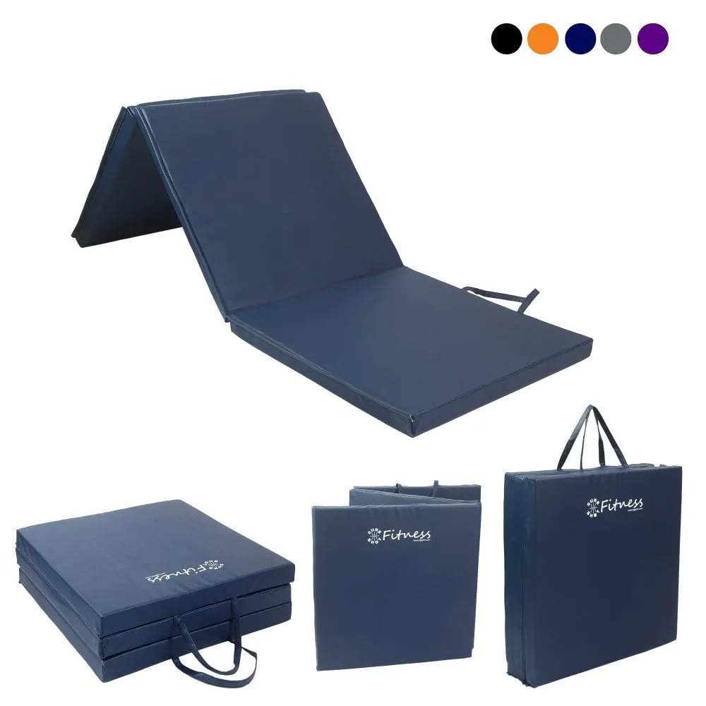 Sure Shot 6' x 2' Tri-Fold Mat - 30mm | Navy