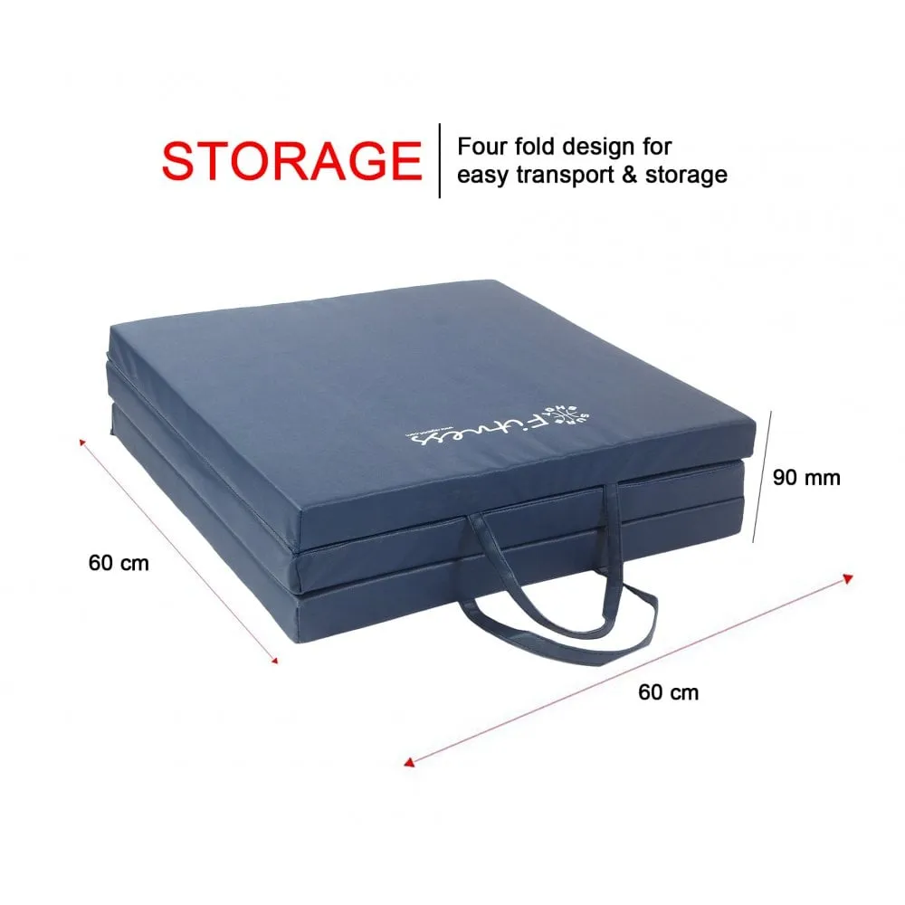 Sure Shot 6' x 2' Tri-Fold Mat - 30mm | Navy