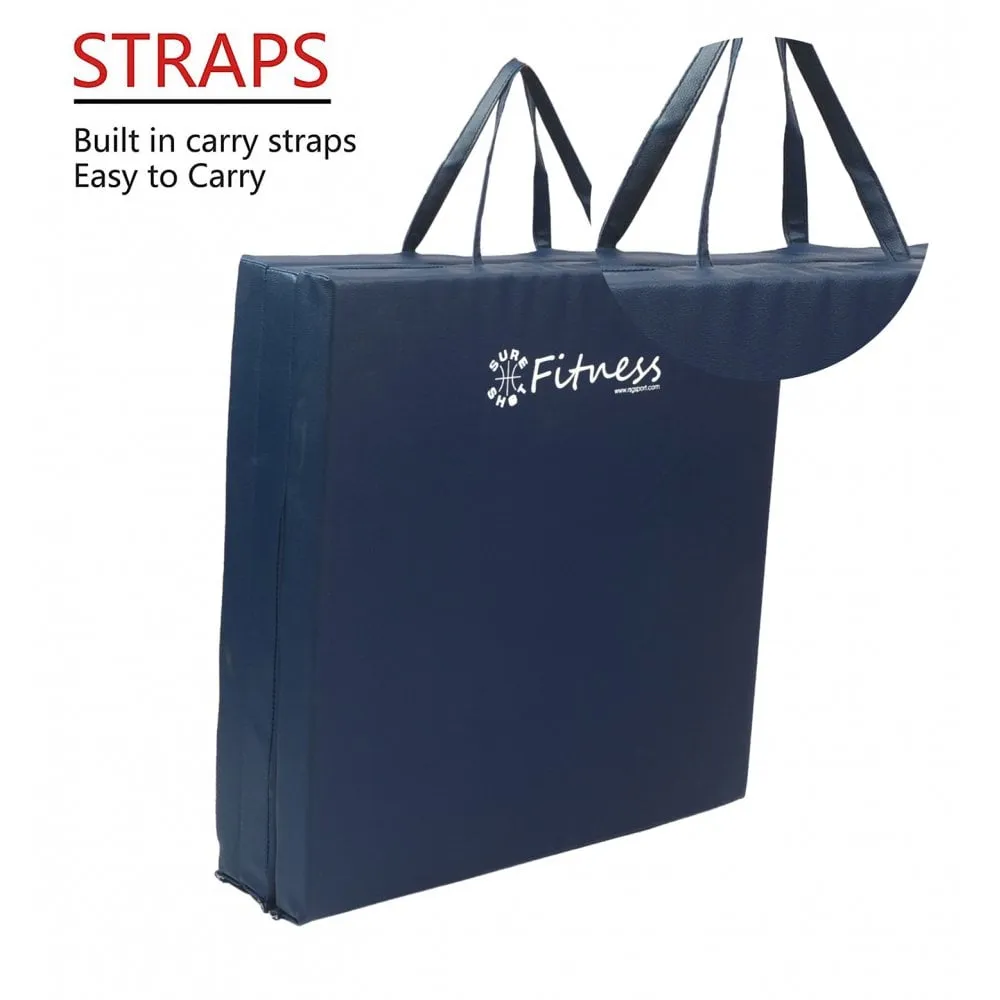 Sure Shot 6' x 2' Tri-Fold Mat - 30mm | Navy