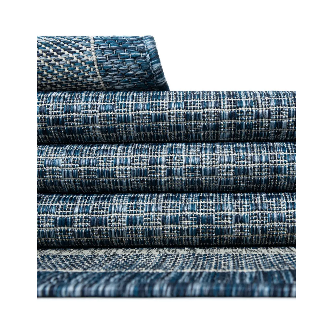 Swanee Blue Indoor / Outdoor Area Rug Arlmont & Co. Rug Size: Rectangle 3'3" x 5'3"