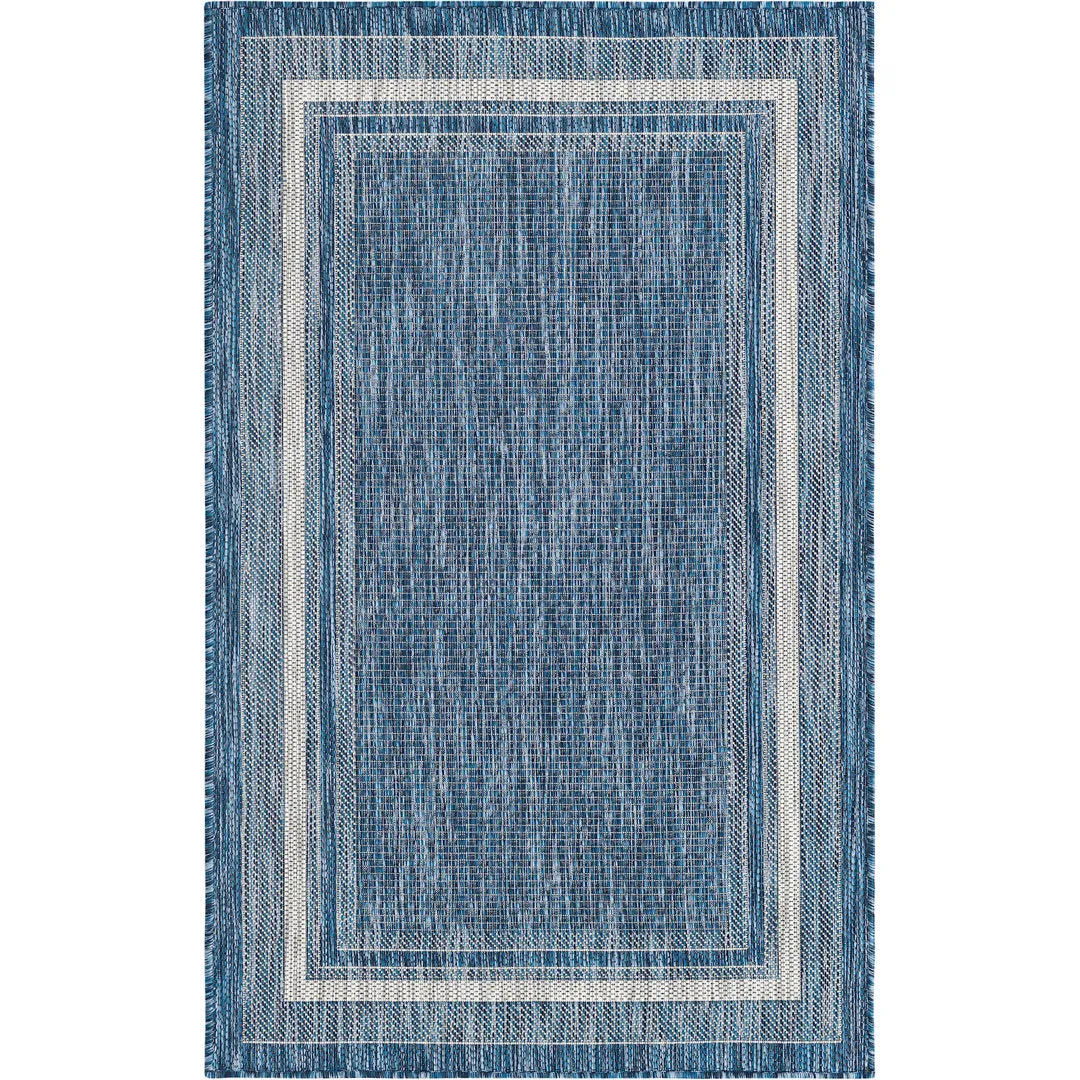 Swanee Blue Indoor / Outdoor Area Rug Arlmont & Co. Rug Size: Rectangle 3'3" x 5'3"