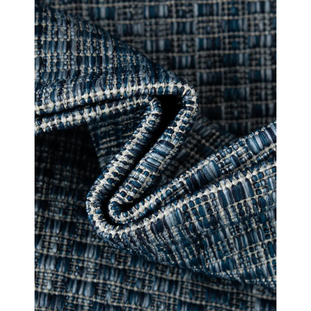 Swanee Blue Indoor / Outdoor Area Rug Arlmont & Co. Rug Size: Round 5'