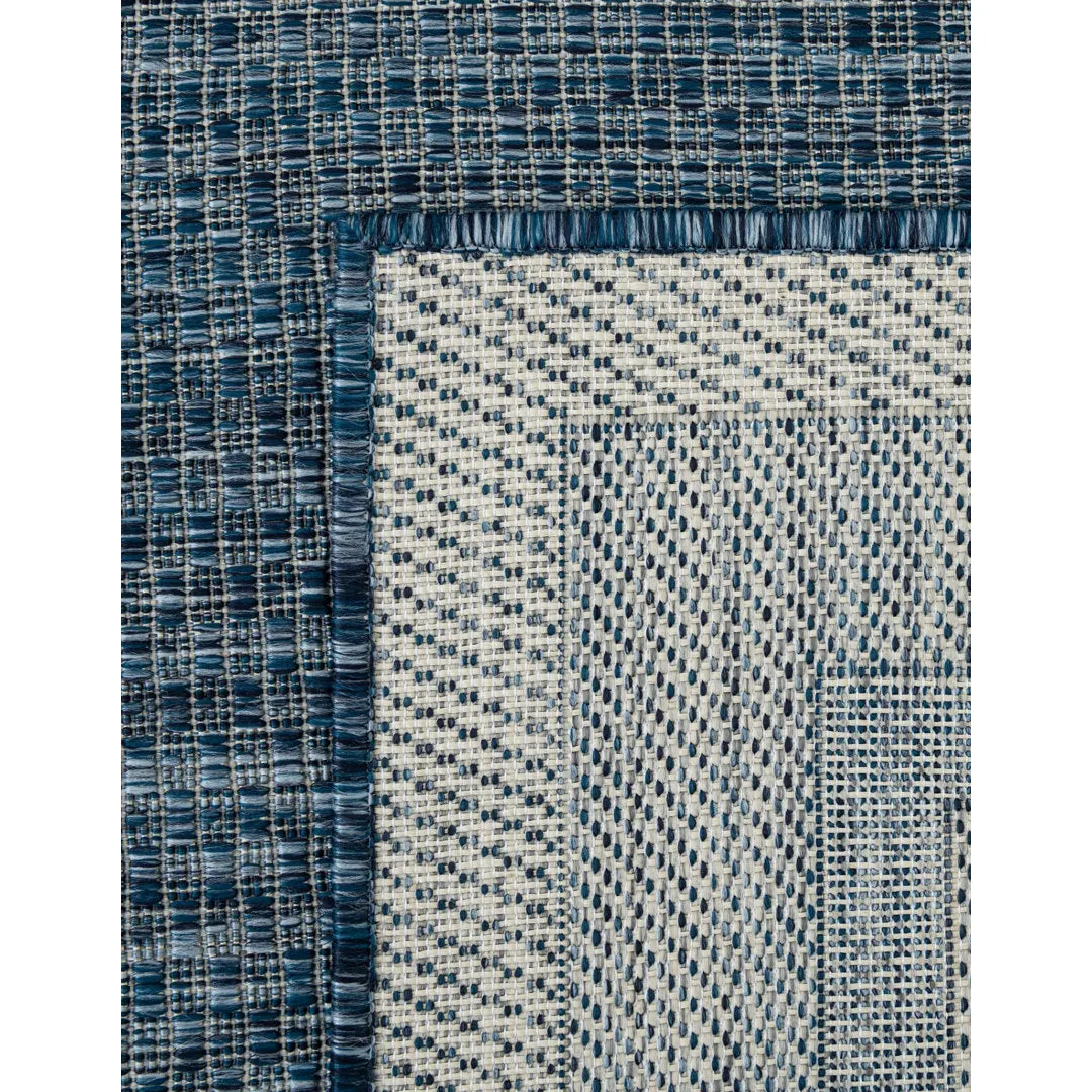 Swanee Blue Indoor / Outdoor Area Rug Arlmont & Co. Rug Size: Square 7'10"