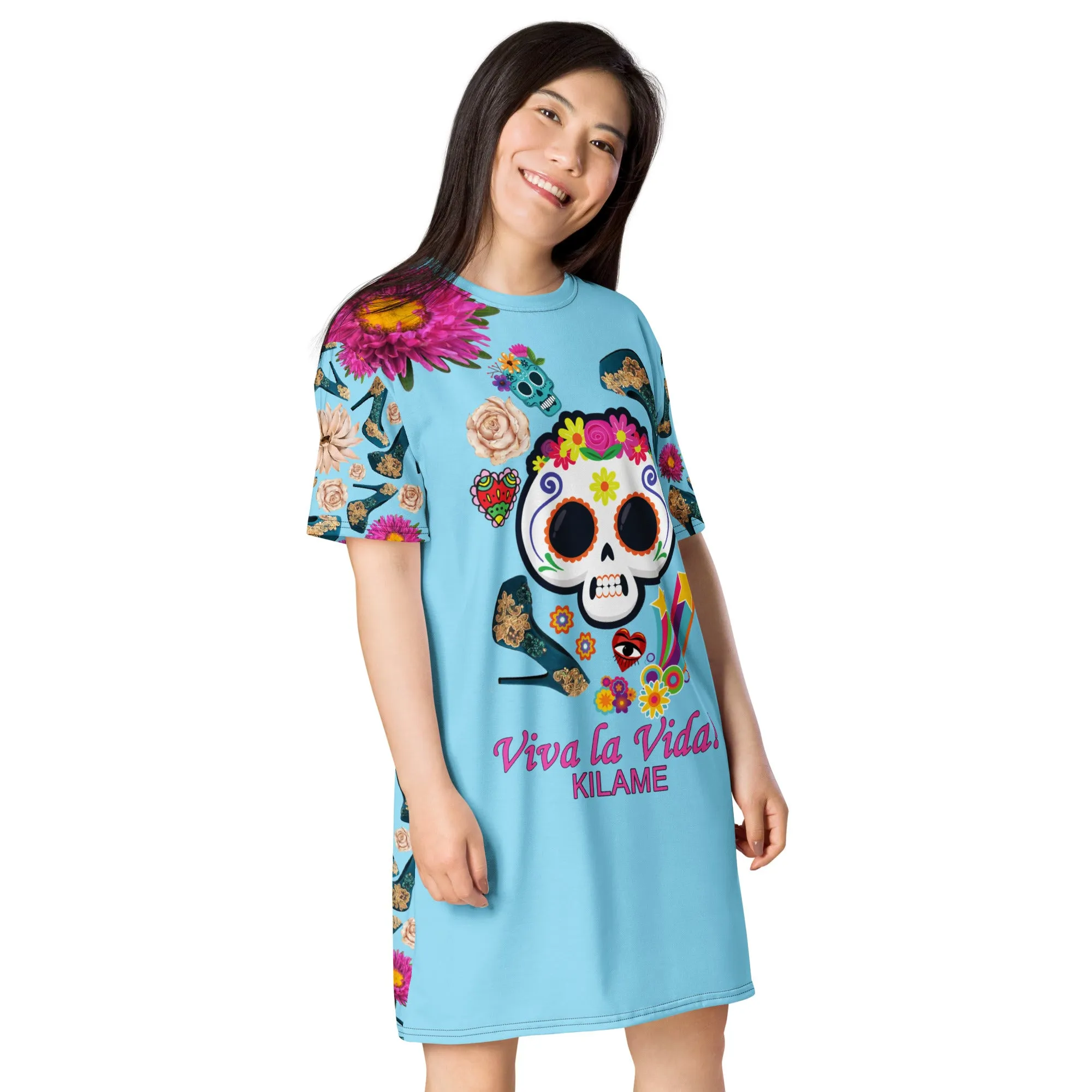 T-shirt dress 'Buena vida'