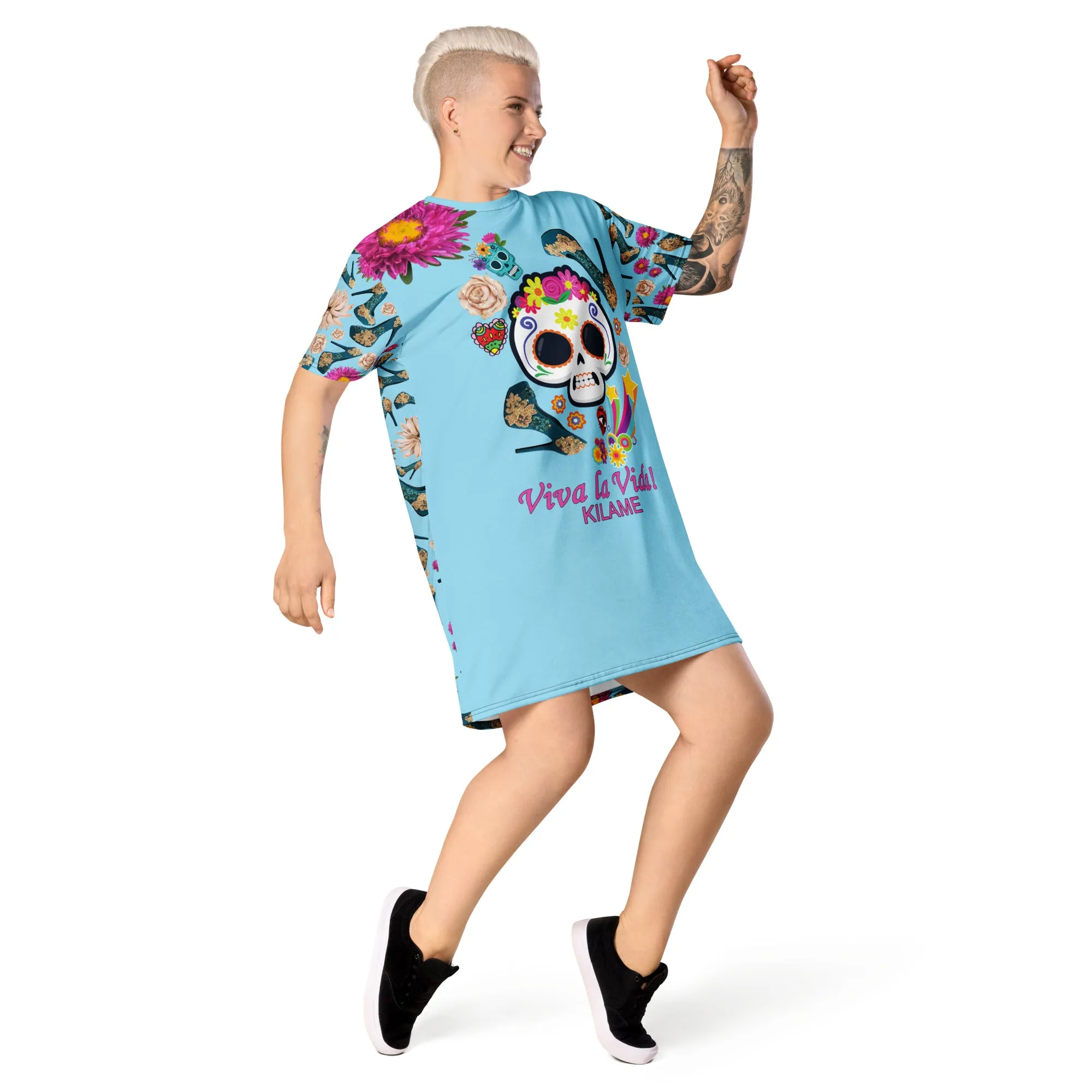 T-shirt dress 'Buena vida'