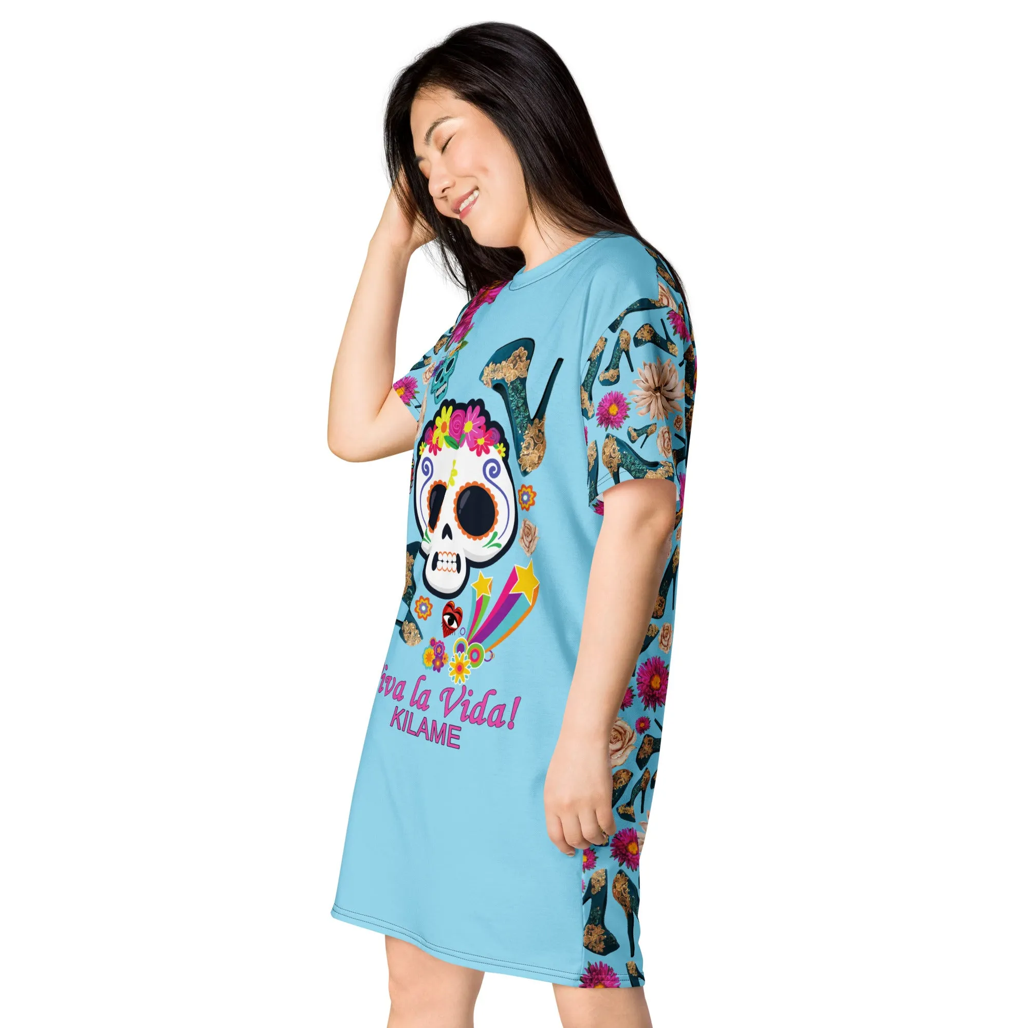 T-shirt dress 'Buena vida'