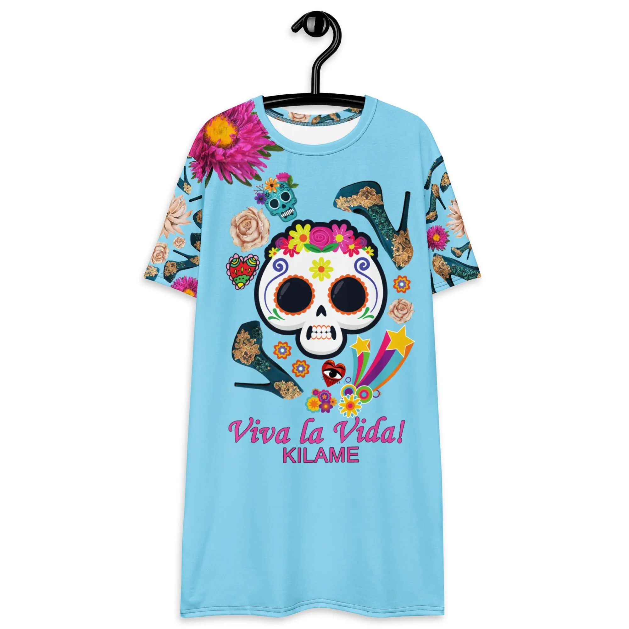 T-shirt dress 'Buena vida'