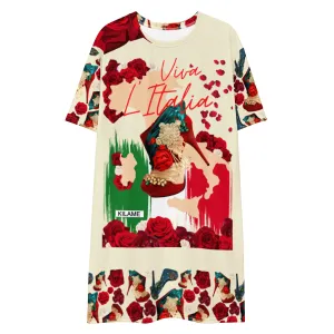 T-shirt dress 'Tricolore Italiano'