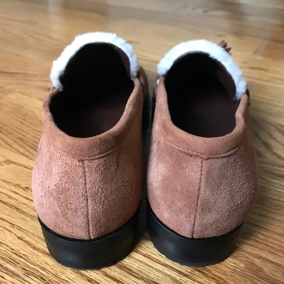 Talbots CASSIDY SHERPA LOAFERS Tan NWOT