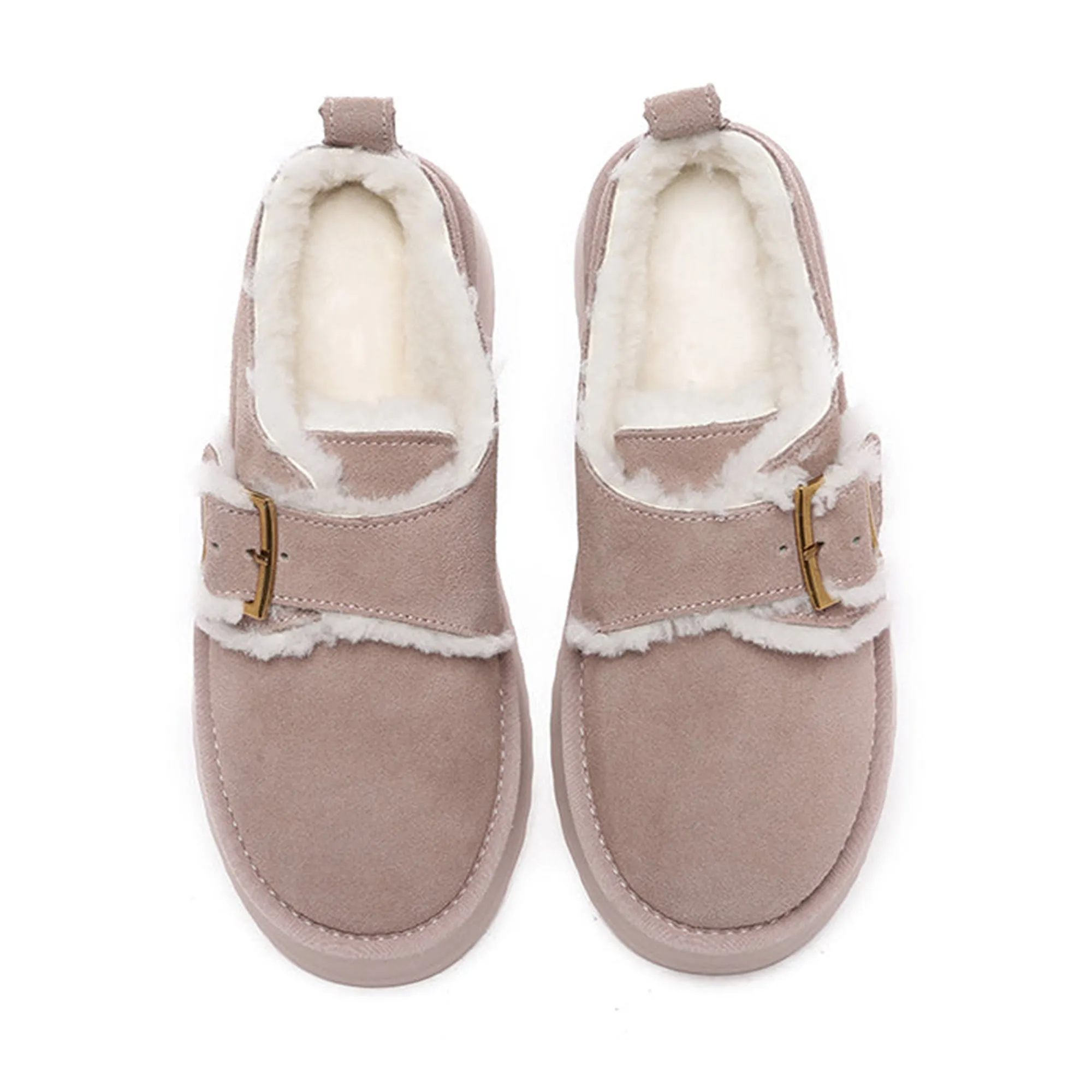Tass Buckle Platform Slippers