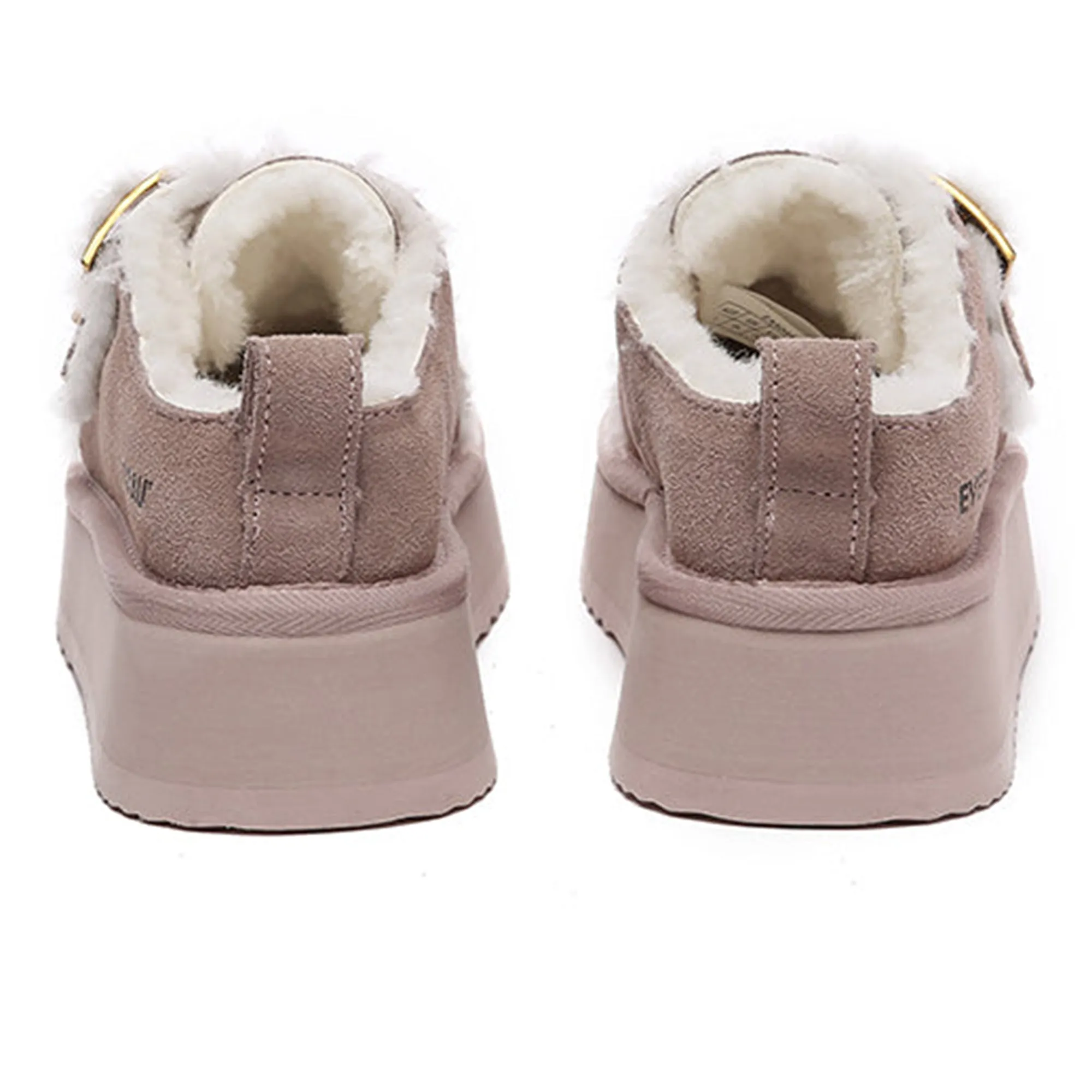 Tass Buckle Platform Slippers