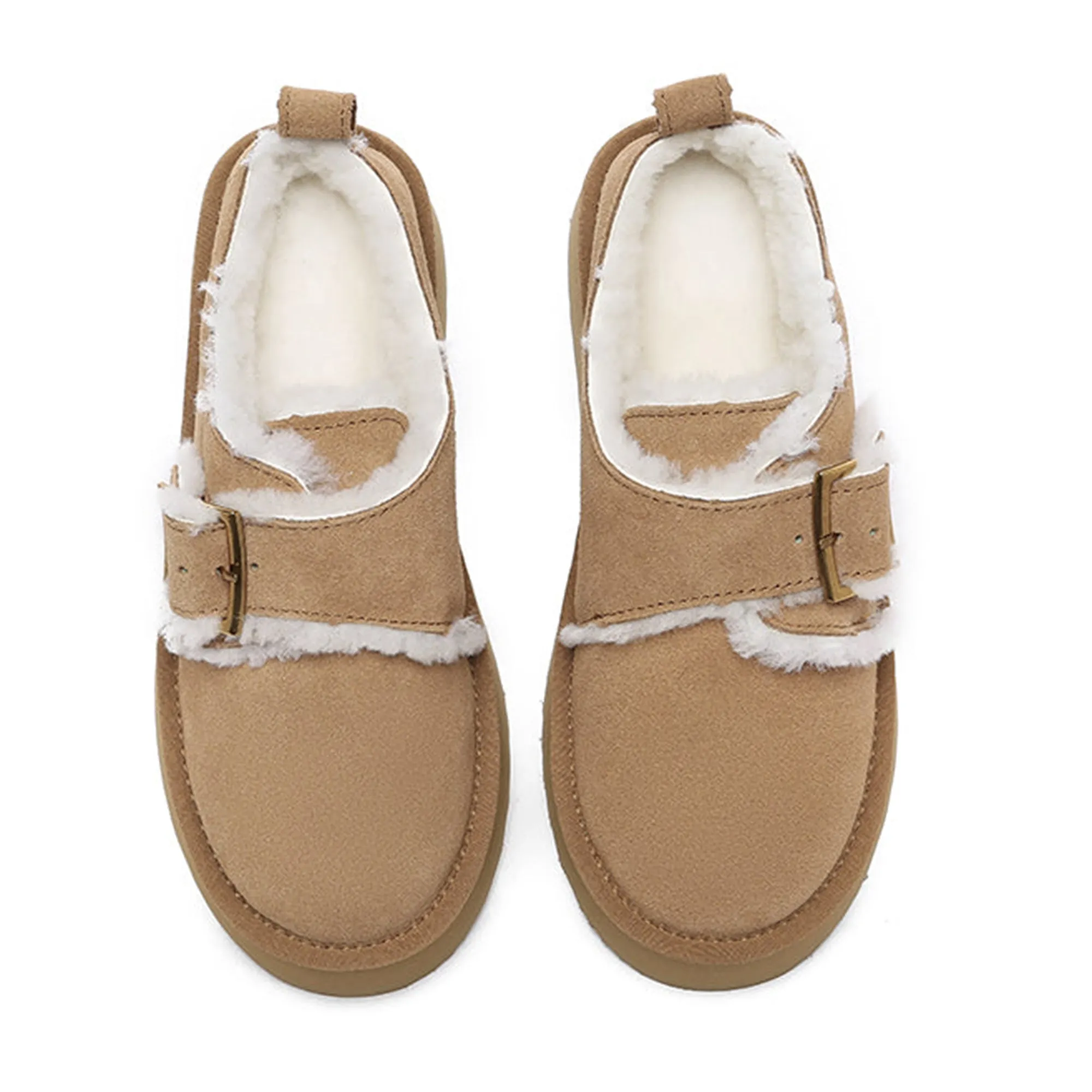 Tass Buckle Platform Slippers