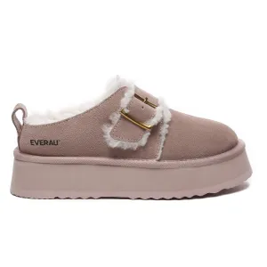 Tass Buckle Platform Slippers