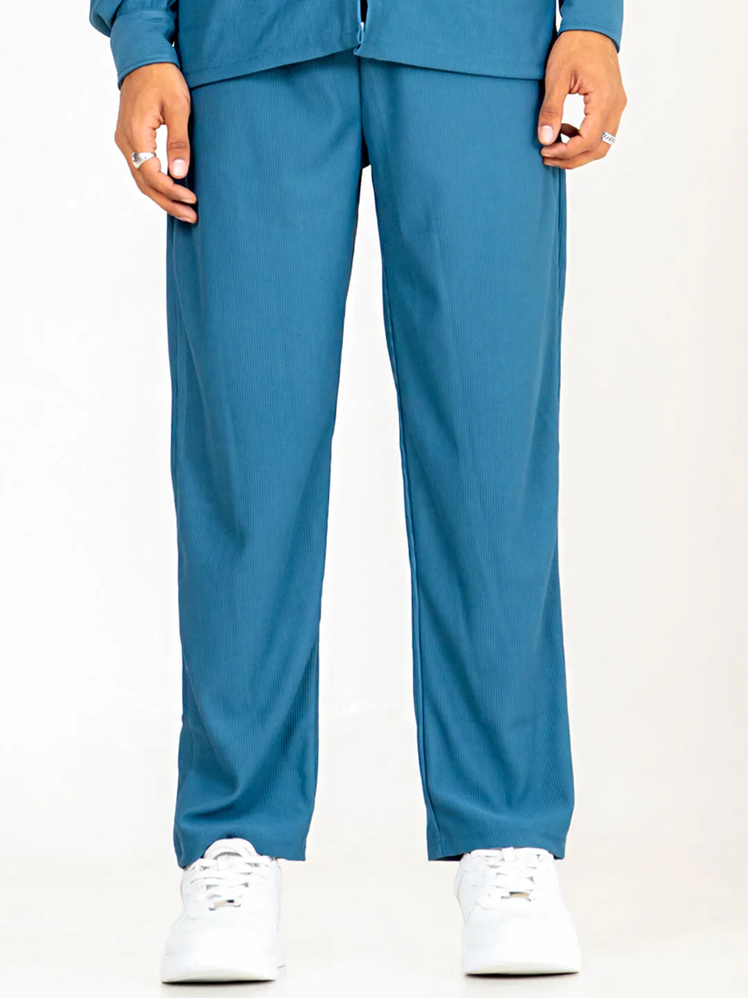 Teal Blue Cord Pant