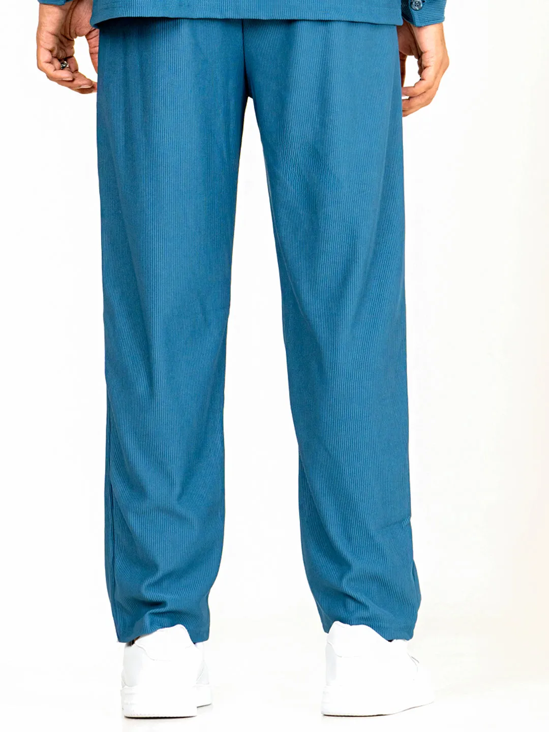Teal Blue Cord Pant