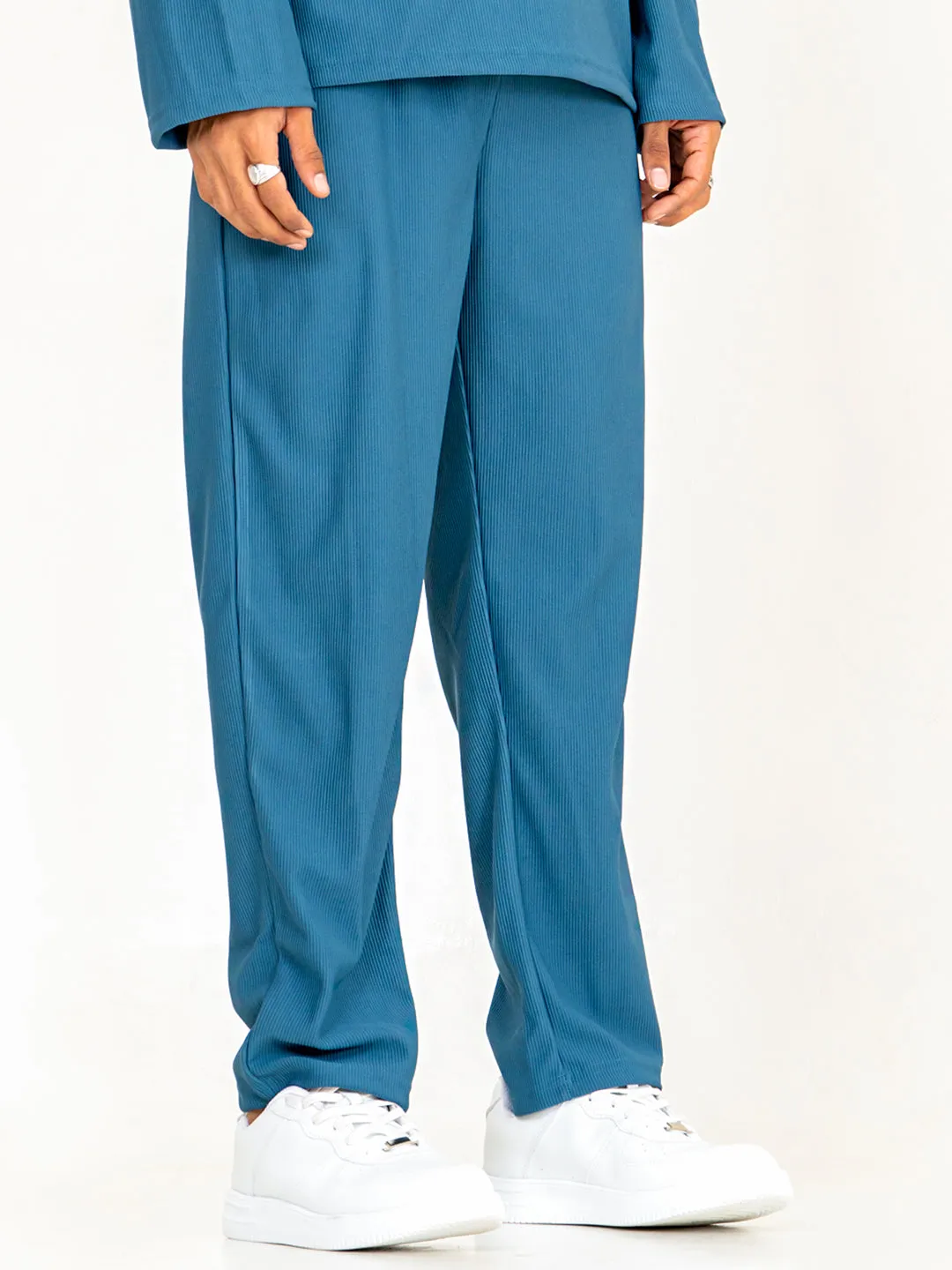 Teal Blue Cord Pant