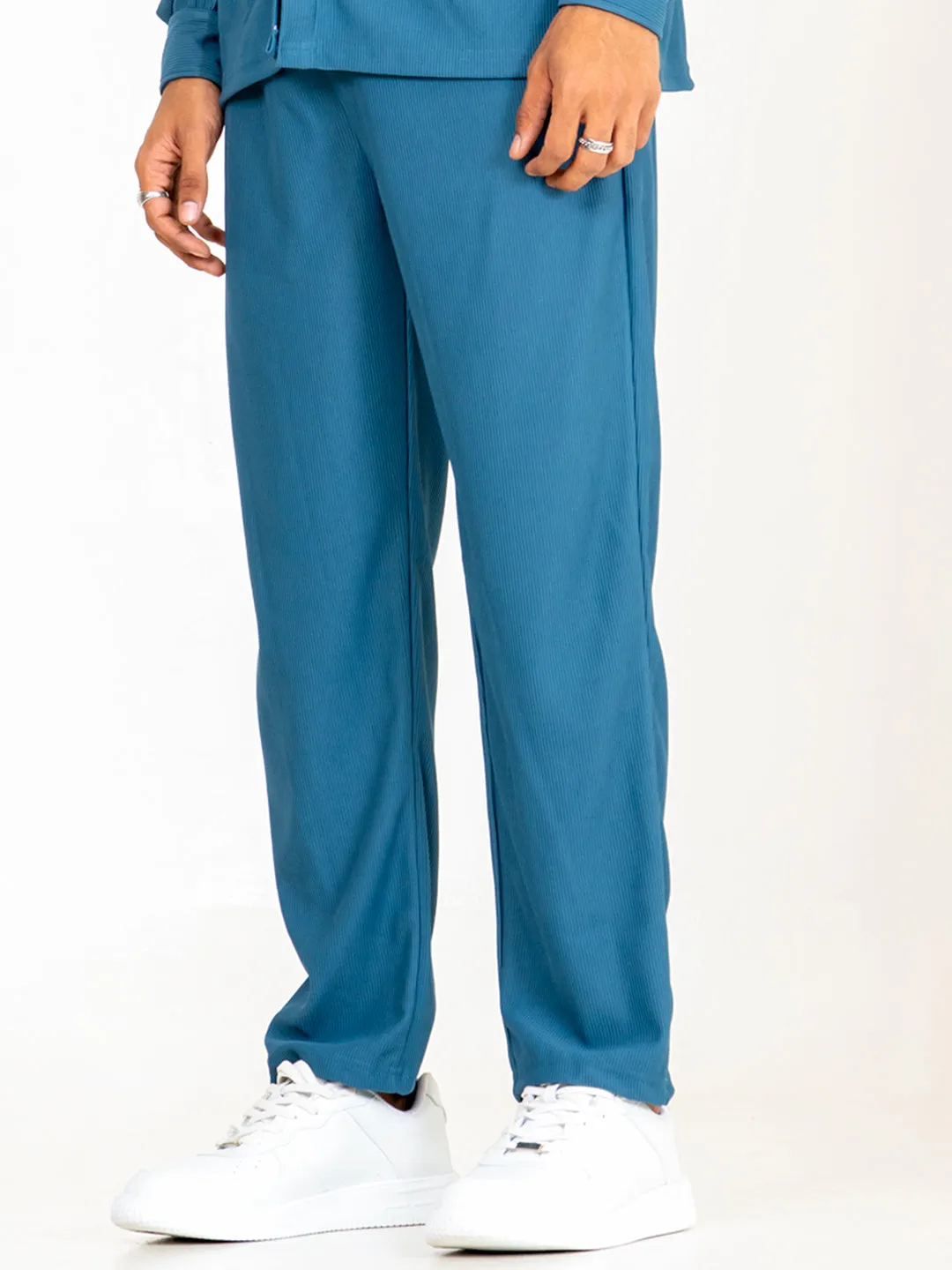 Teal Blue Cord Pant