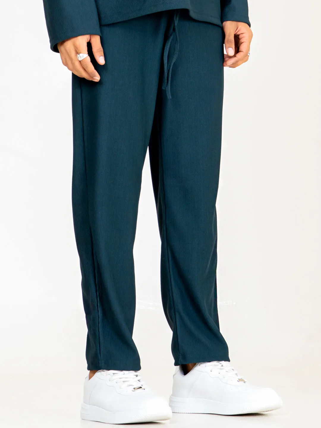 Teal Bluish Shirt & Pants Co-ord Set