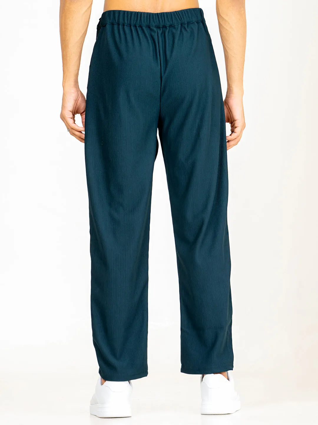 Teal Bluish Shirt & Pants Co-ord Set