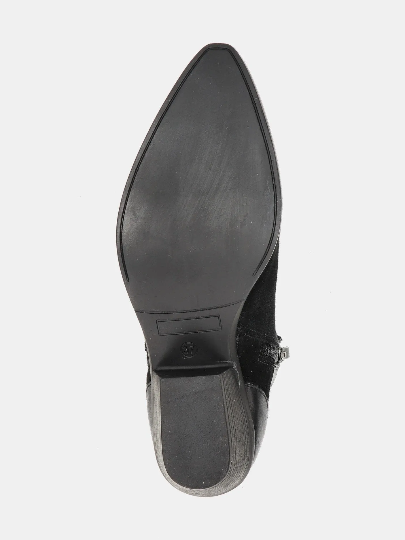 Tessy Leather Boot - Black