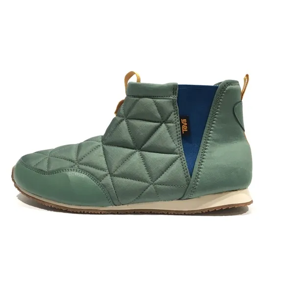 TEVA EMBER MID QUILTED CAMPING BOOTS -HELIX GREEN -YOUTH US 7 /WOMEN 8.5 -NEW
