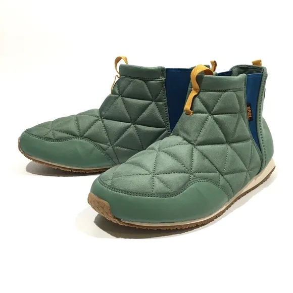 TEVA EMBER MID QUILTED CAMPING BOOTS -HELIX GREEN -YOUTH US 7 /WOMEN 8.5 -NEW