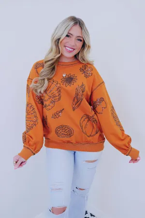 ***Thankful For Sparkles Sequin Sweatshirt- 2 Colors SAMPLE