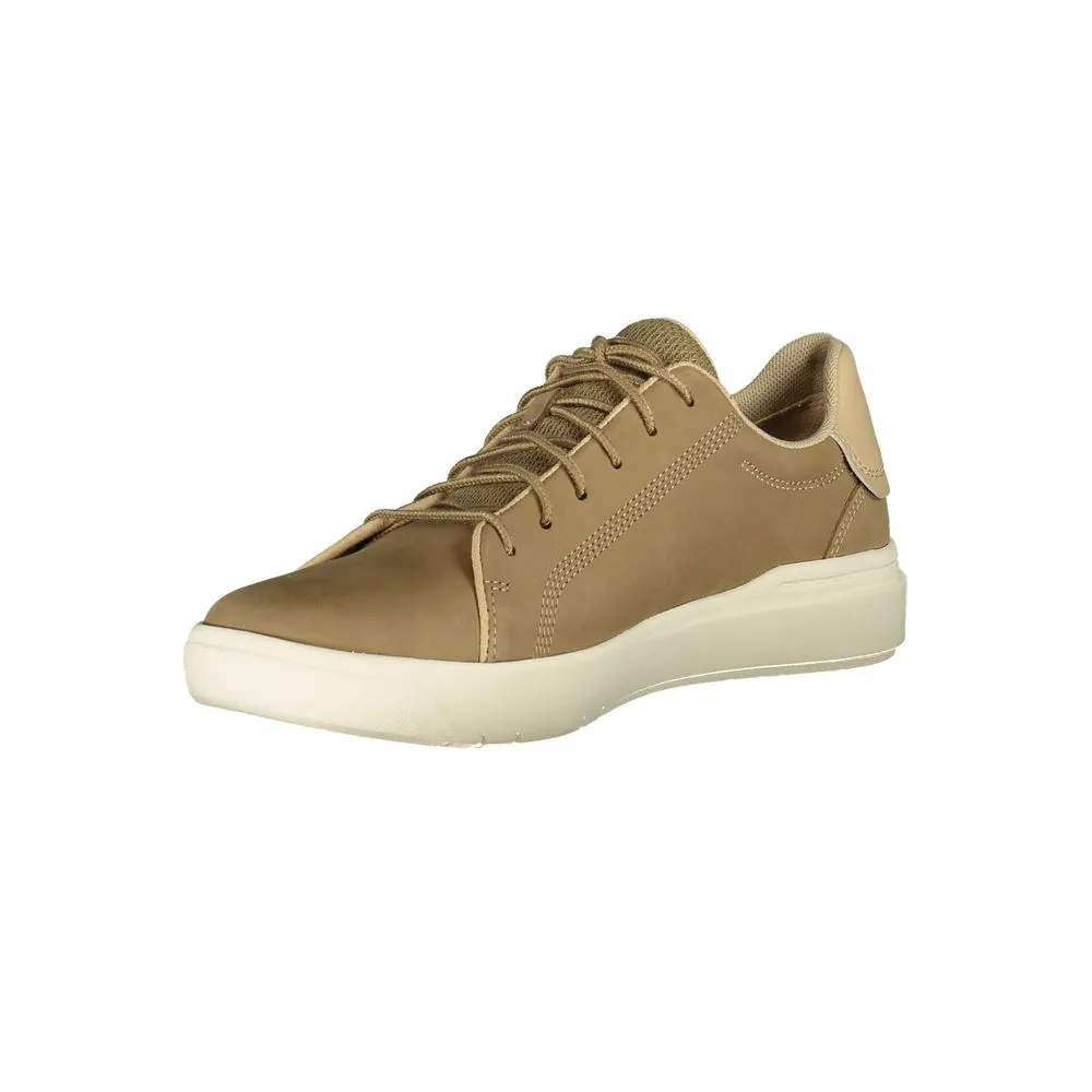 Timberland Beige Leather Men Sneaker