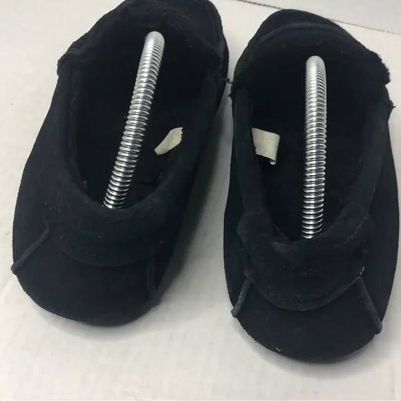 Ugg Koolaburra Loafers Mens Size 8 Ascot Slipper Black Suede Slip On Fleece