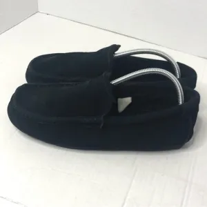 Ugg Koolaburra Loafers Mens Size 8 Ascot Slipper Black Suede Slip On Fleece