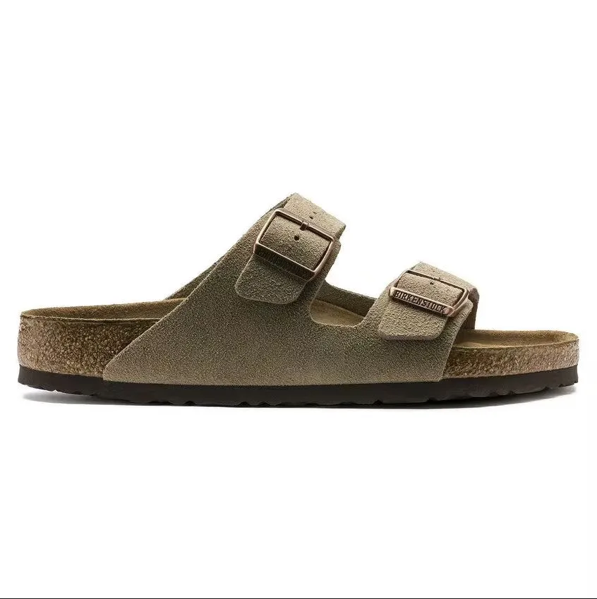 Unisex Birkenstock Arizona Soft Footbed 951301 Color:  Taupe Suede