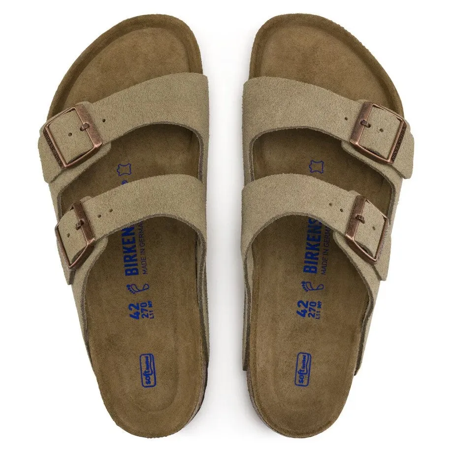 Unisex Birkenstock Arizona Soft Footbed 951301 Color:  Taupe Suede