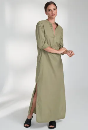 UPCYCLED - Sage Classic Cotton Tunic with Pockets - Sale