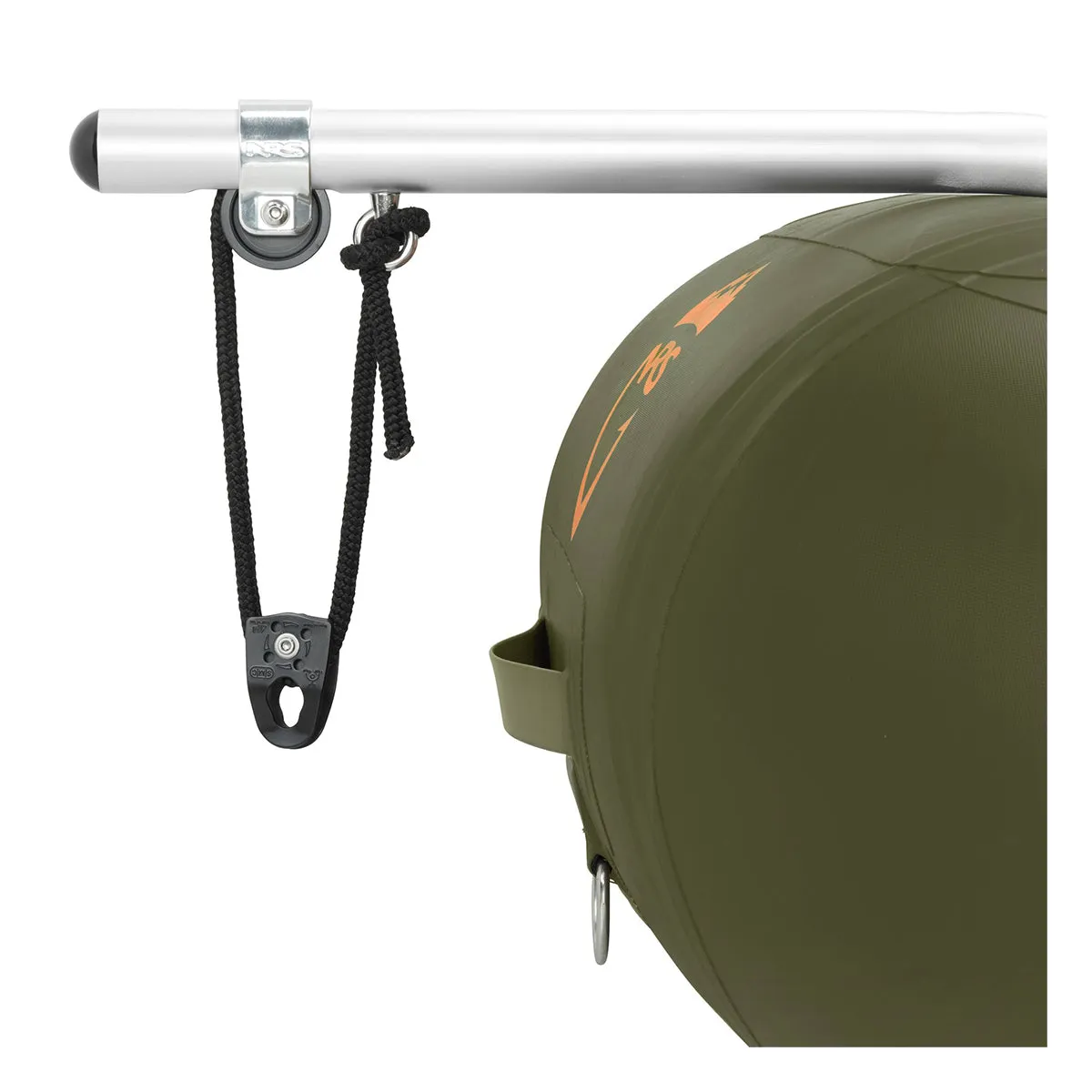 USED NRS Slipstream 96 Fishing Raft Olive Deluxe Package