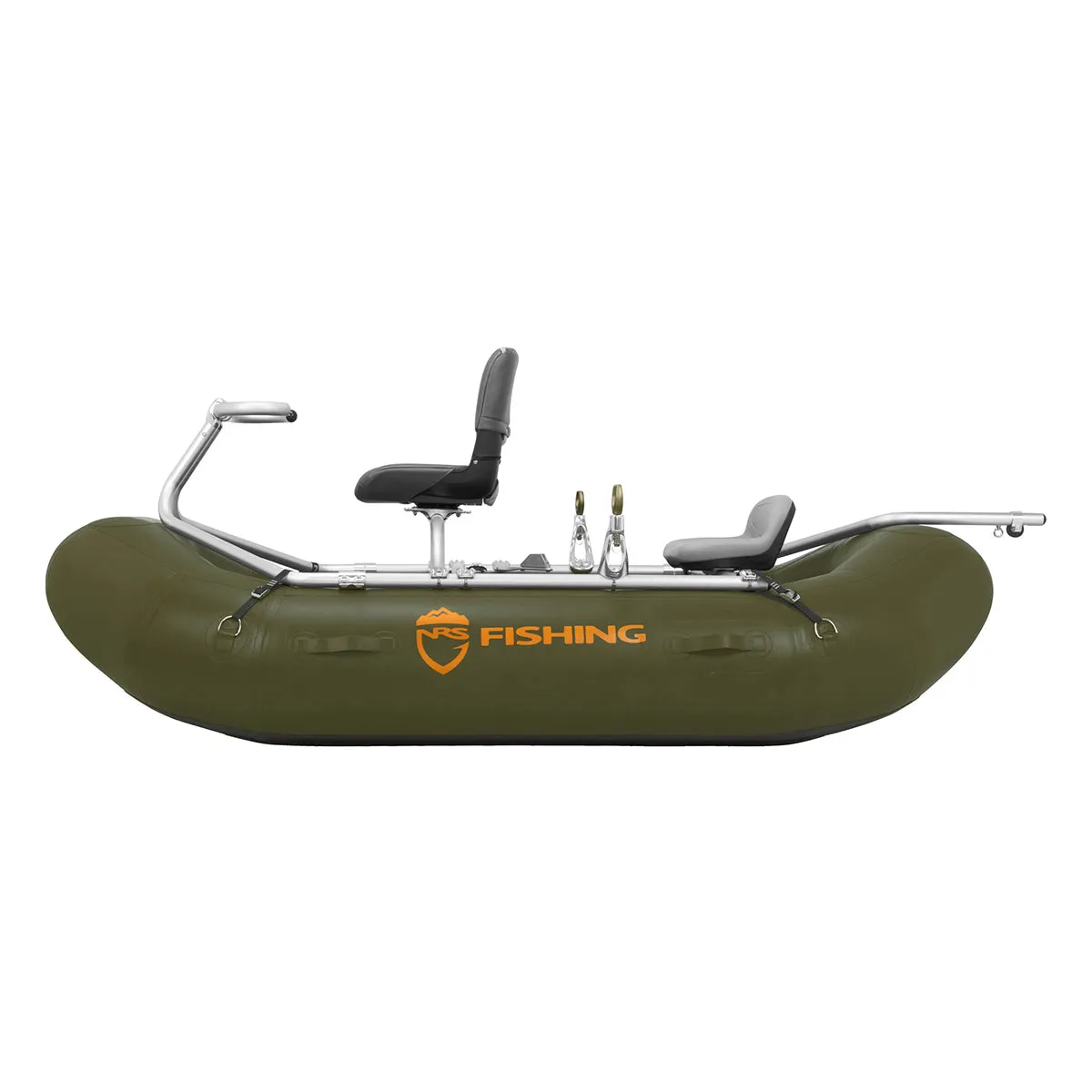USED NRS Slipstream 96 Fishing Raft Olive Deluxe Package