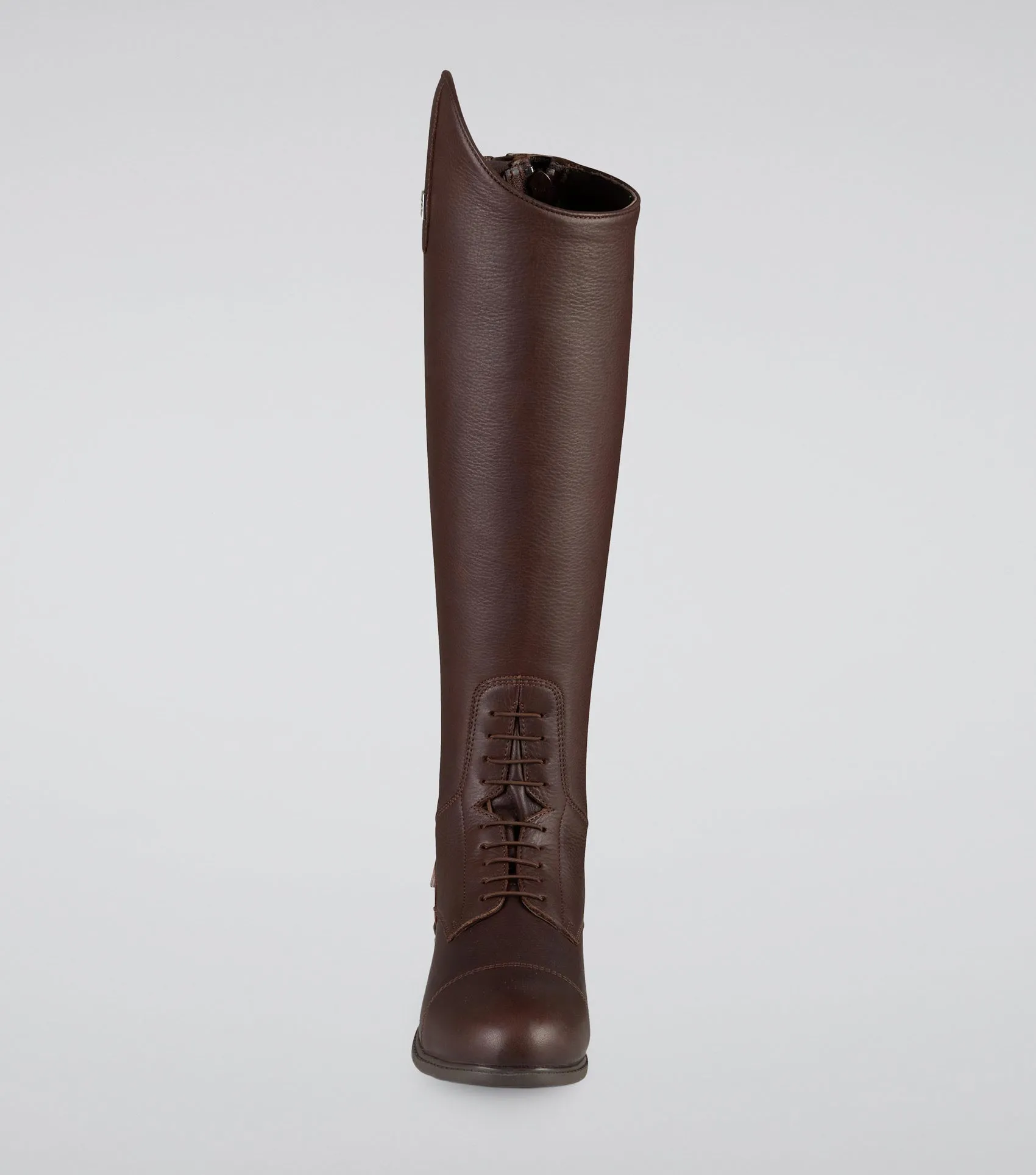 Vallardi Ladies Leather Field Tall Riding Boots Brown (Regular Calf)