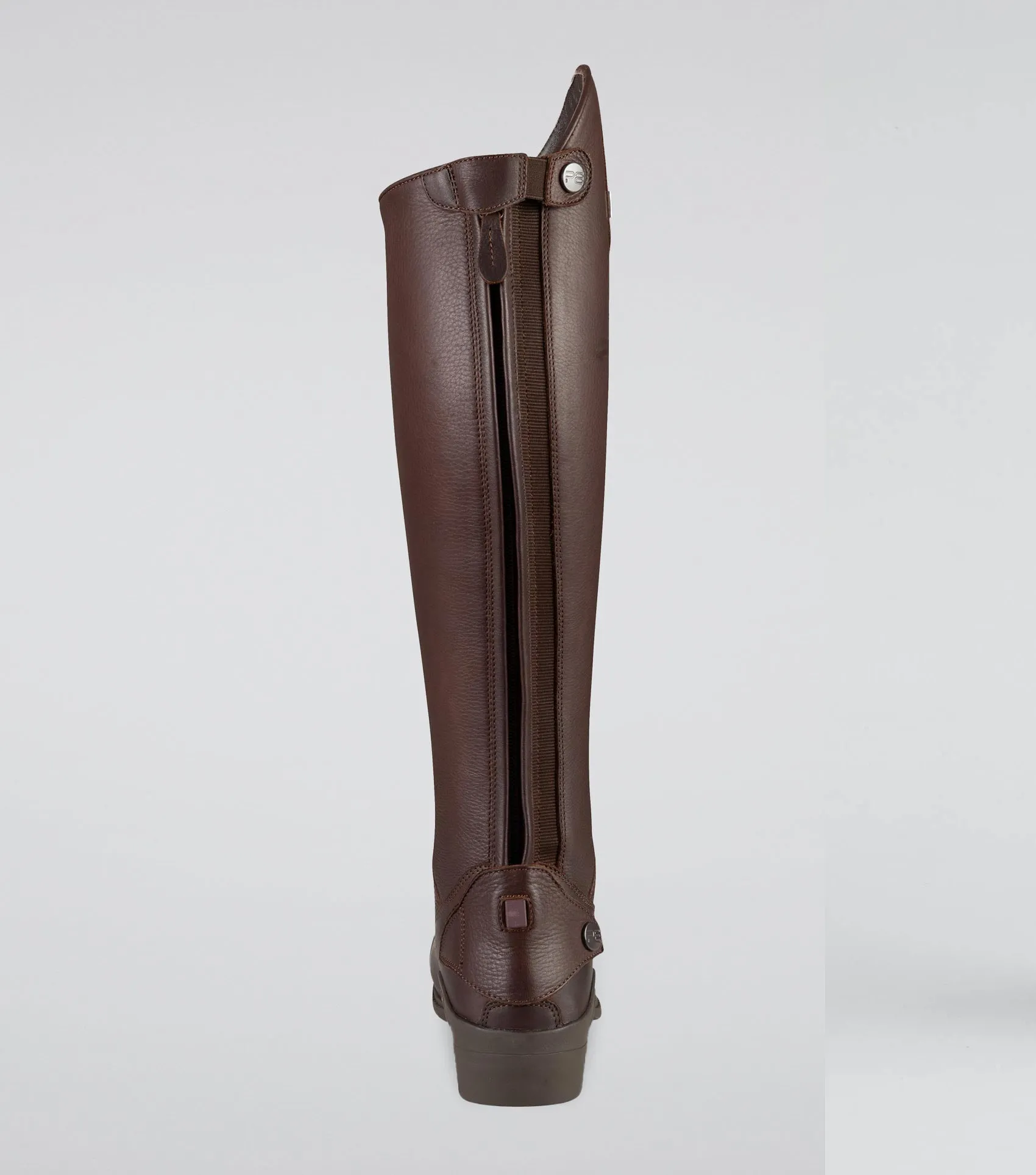 Vallardi Ladies Leather Field Tall Riding Boots Brown (Regular Calf)