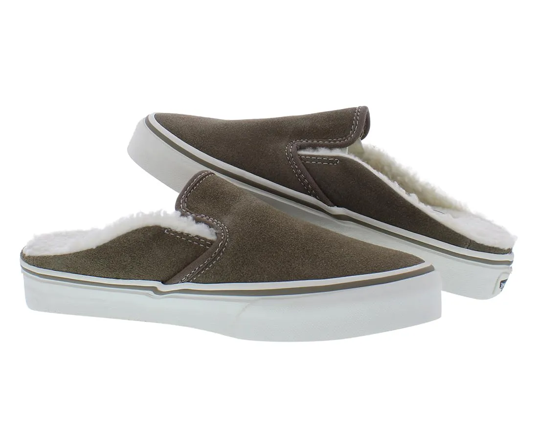Vans Men's Cozy Lined Classic Slip On Mules 6.5 Women/5 Men Walnut