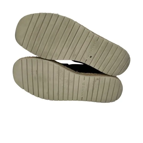 Vince Tension Black Espadrille Sandals | US 7