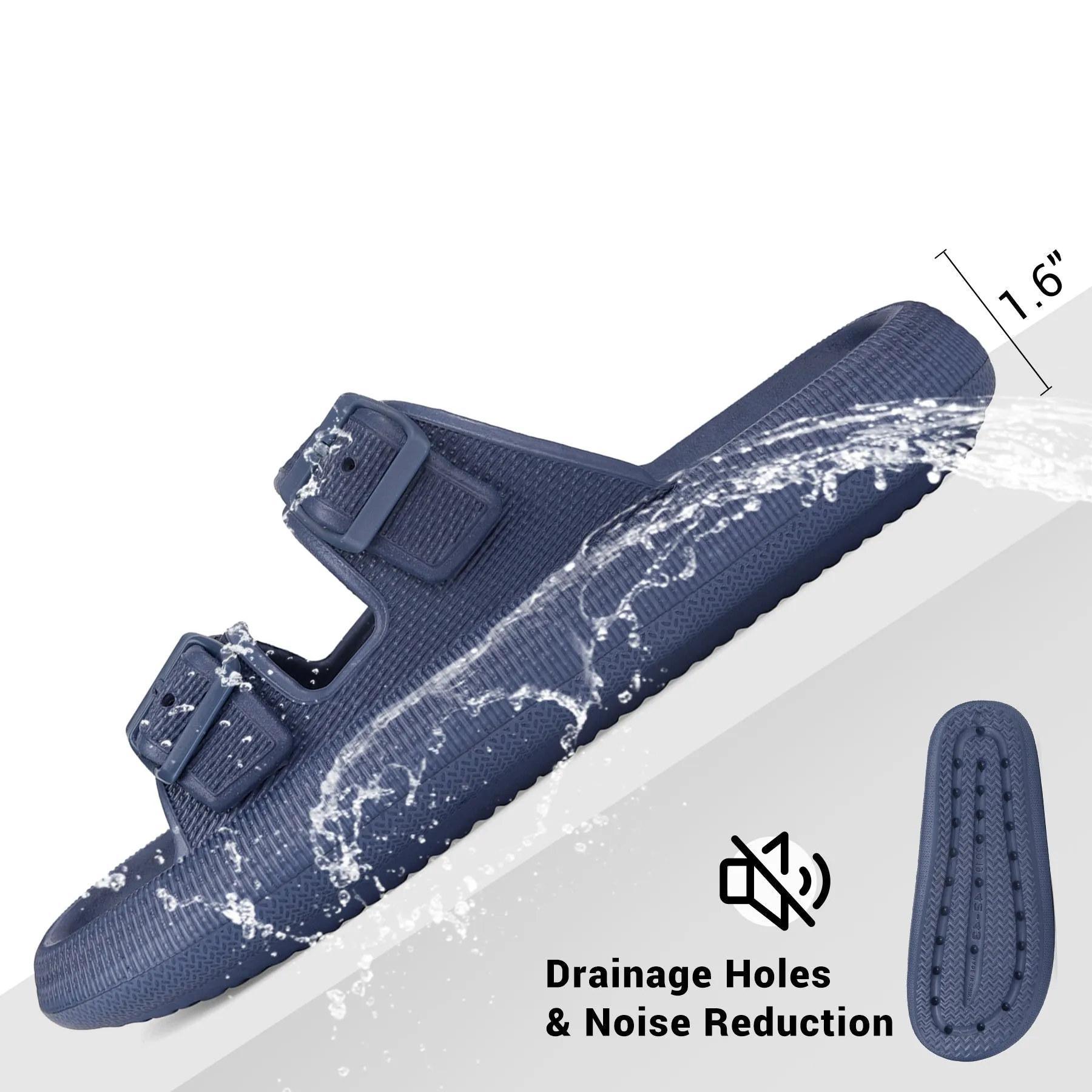 VONMAY Slides Sandals for Women and Men Sandals Soft Thick Sole