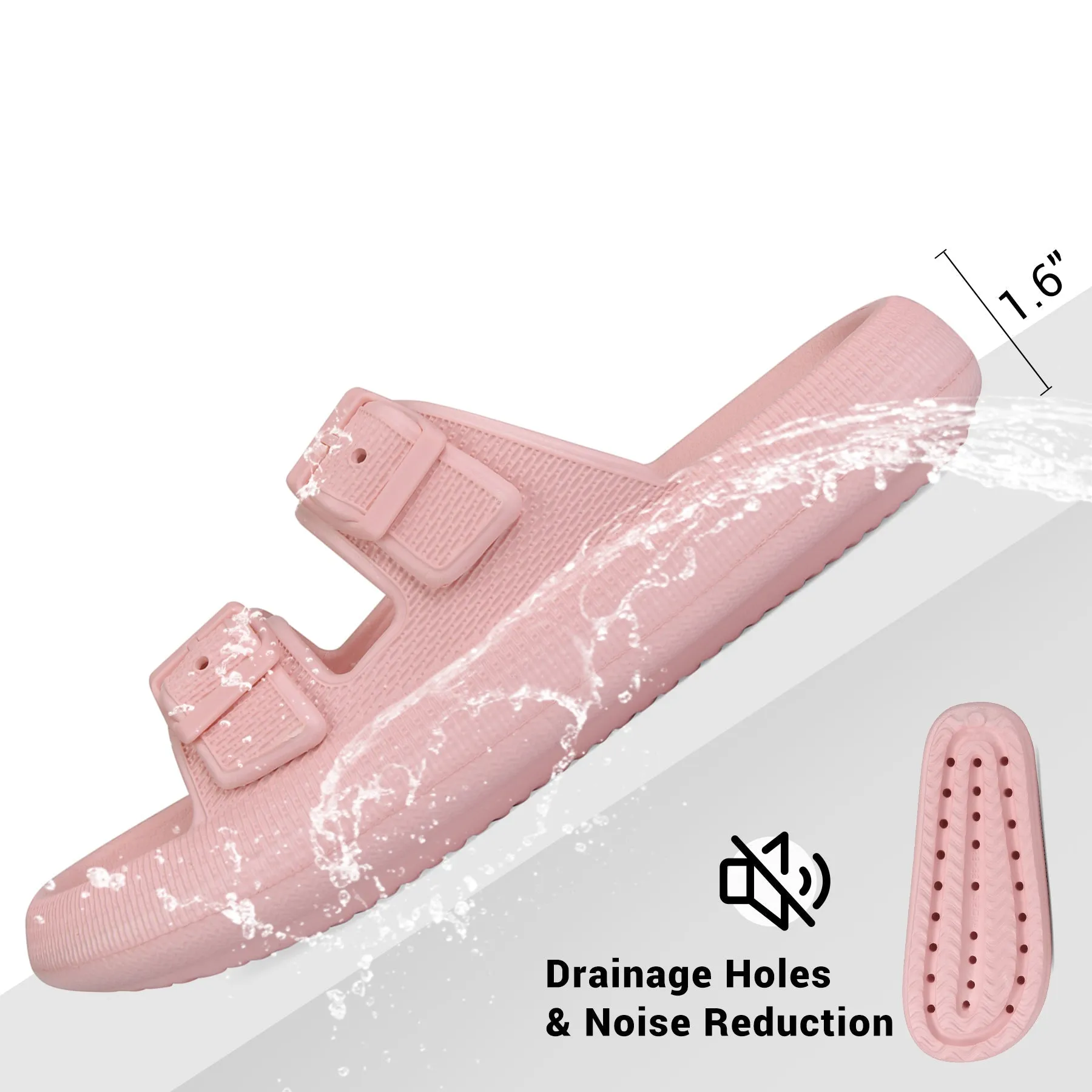 VONMAY Slides Sandals for Women and Men Sandals Soft Thick Sole