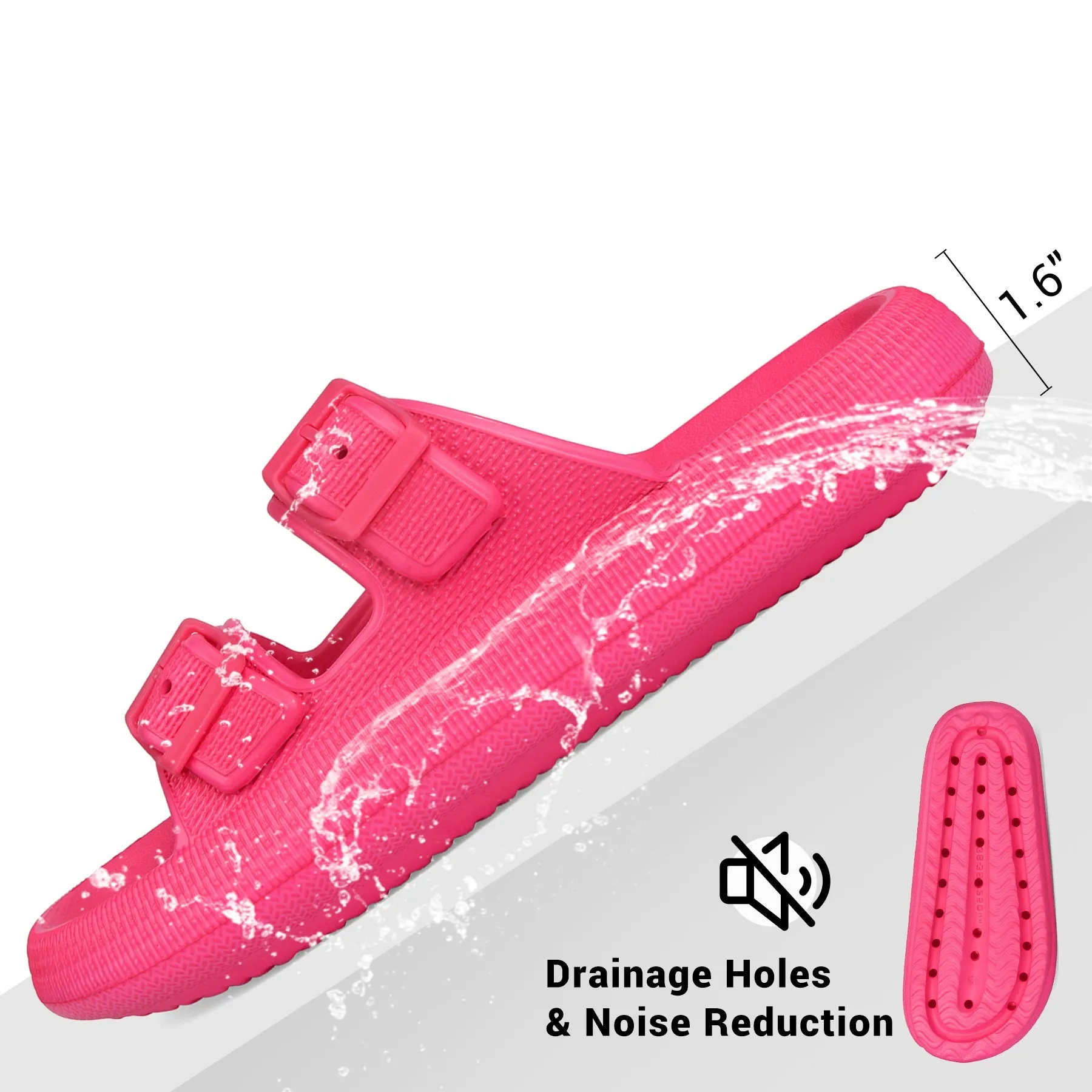 VONMAY Slides Sandals for Women and Men Sandals Soft Thick Sole