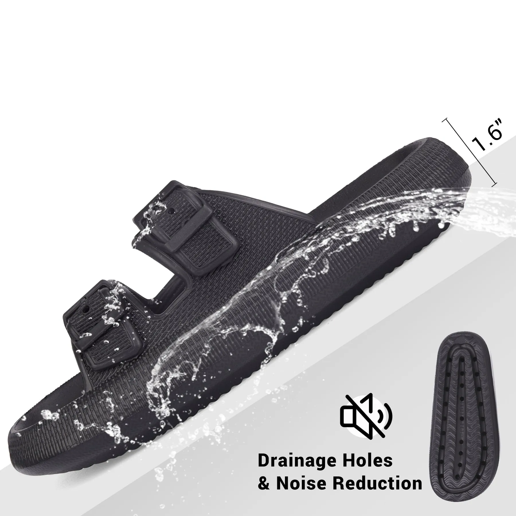 VONMAY Slides Sandals for Women and Men Sandals Soft Thick Sole