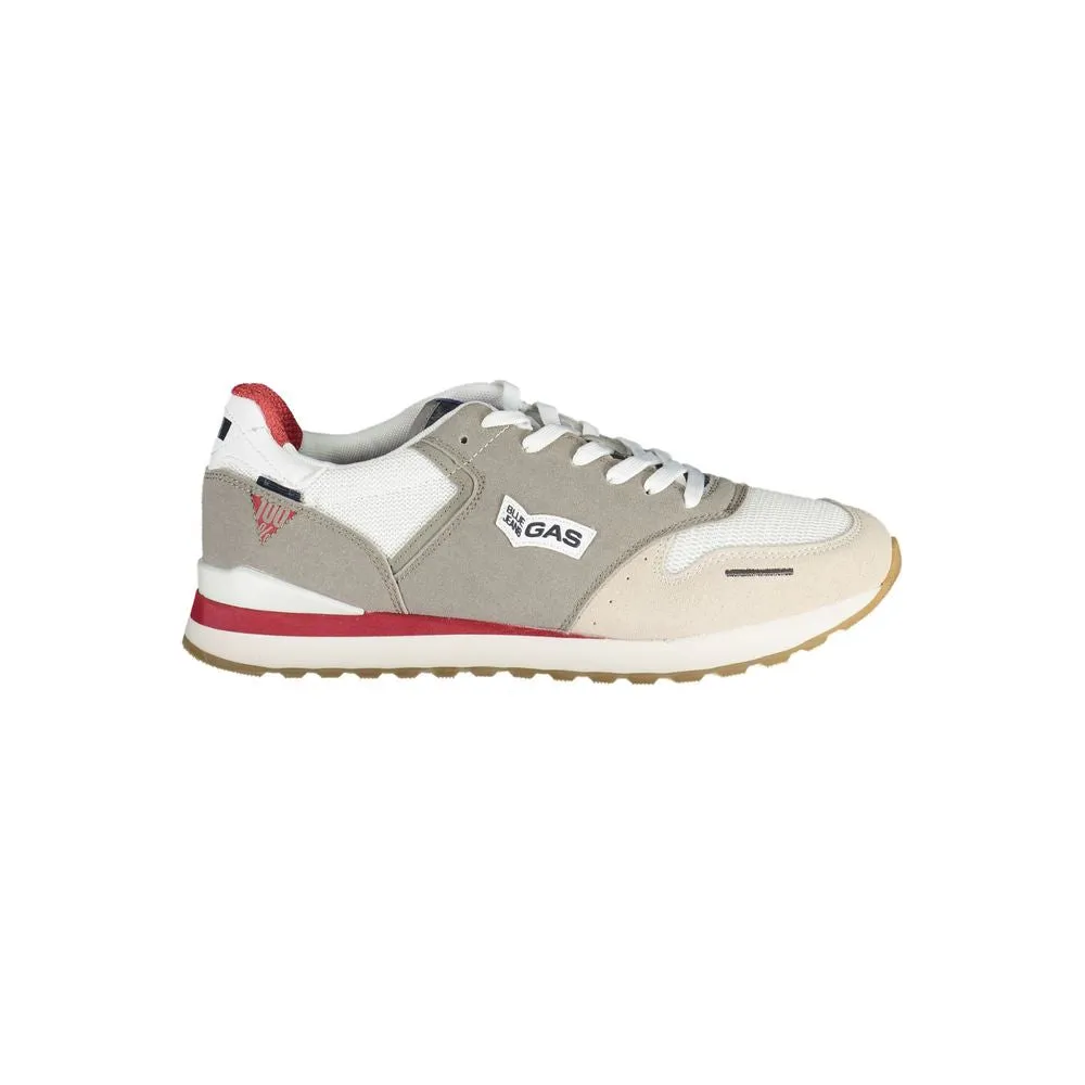 White Polyester Men Sneaker