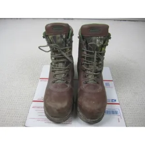 Wolverine Boots Mens 11 Brown Camo Camouflage Hi Top Steel Toe Lace Up Outdoor