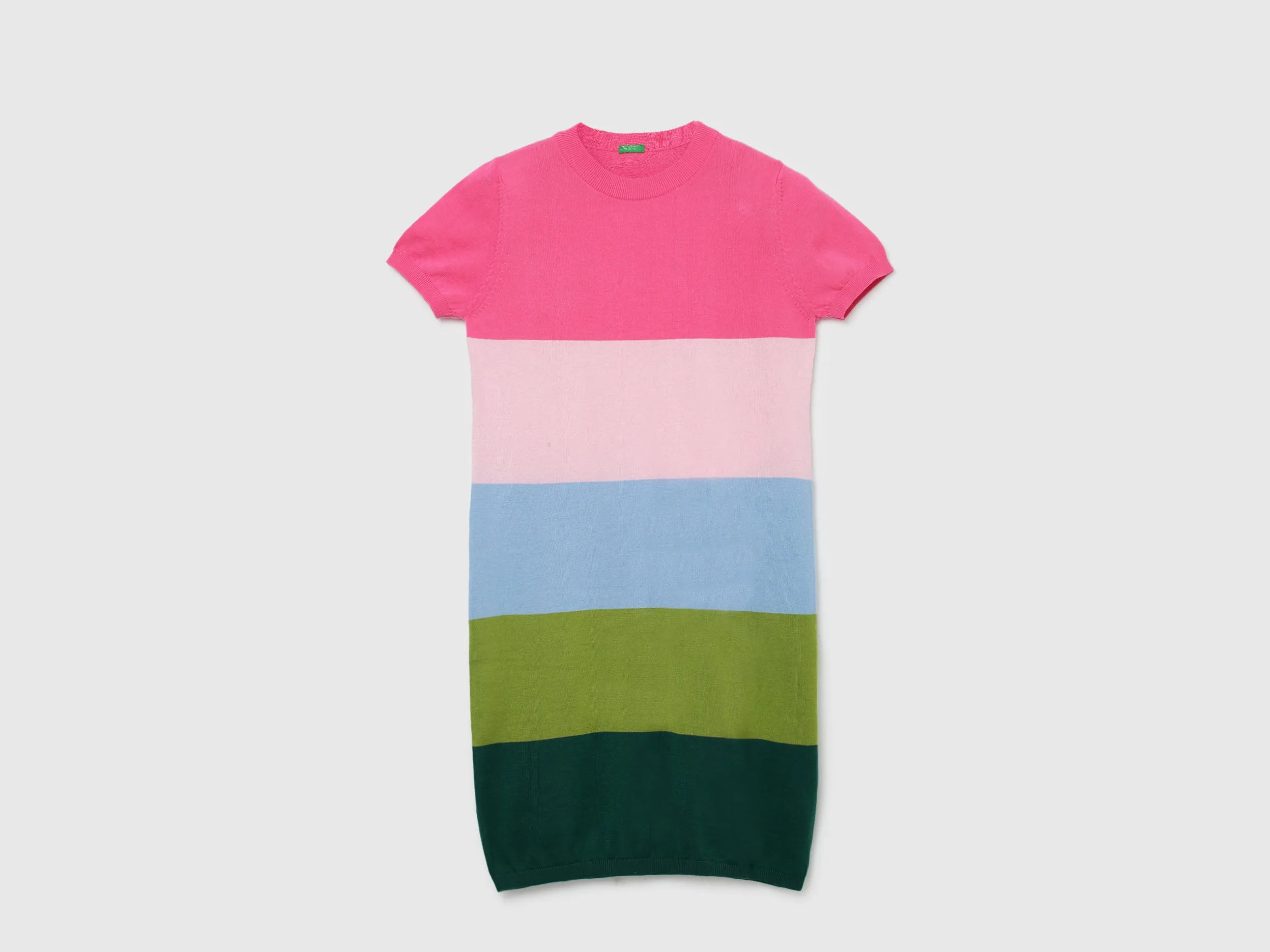 Women Colorblock Round Neck Dress