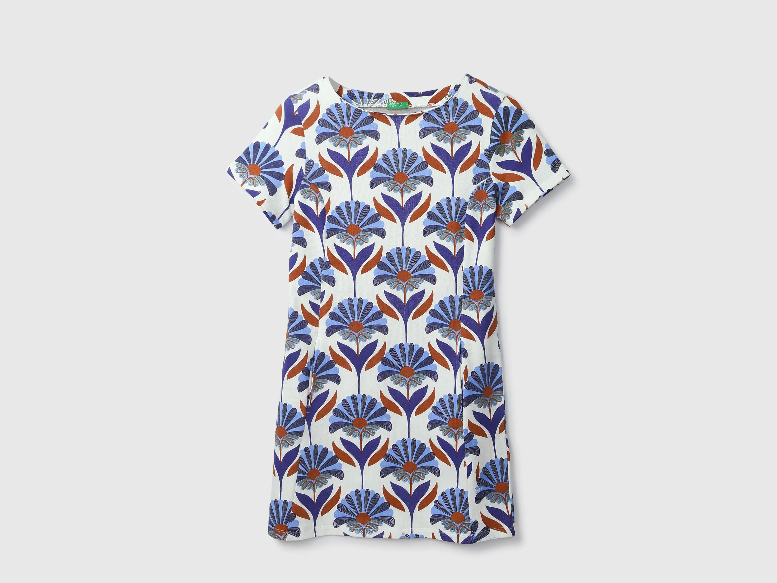 Women Printed Round Neck Dress